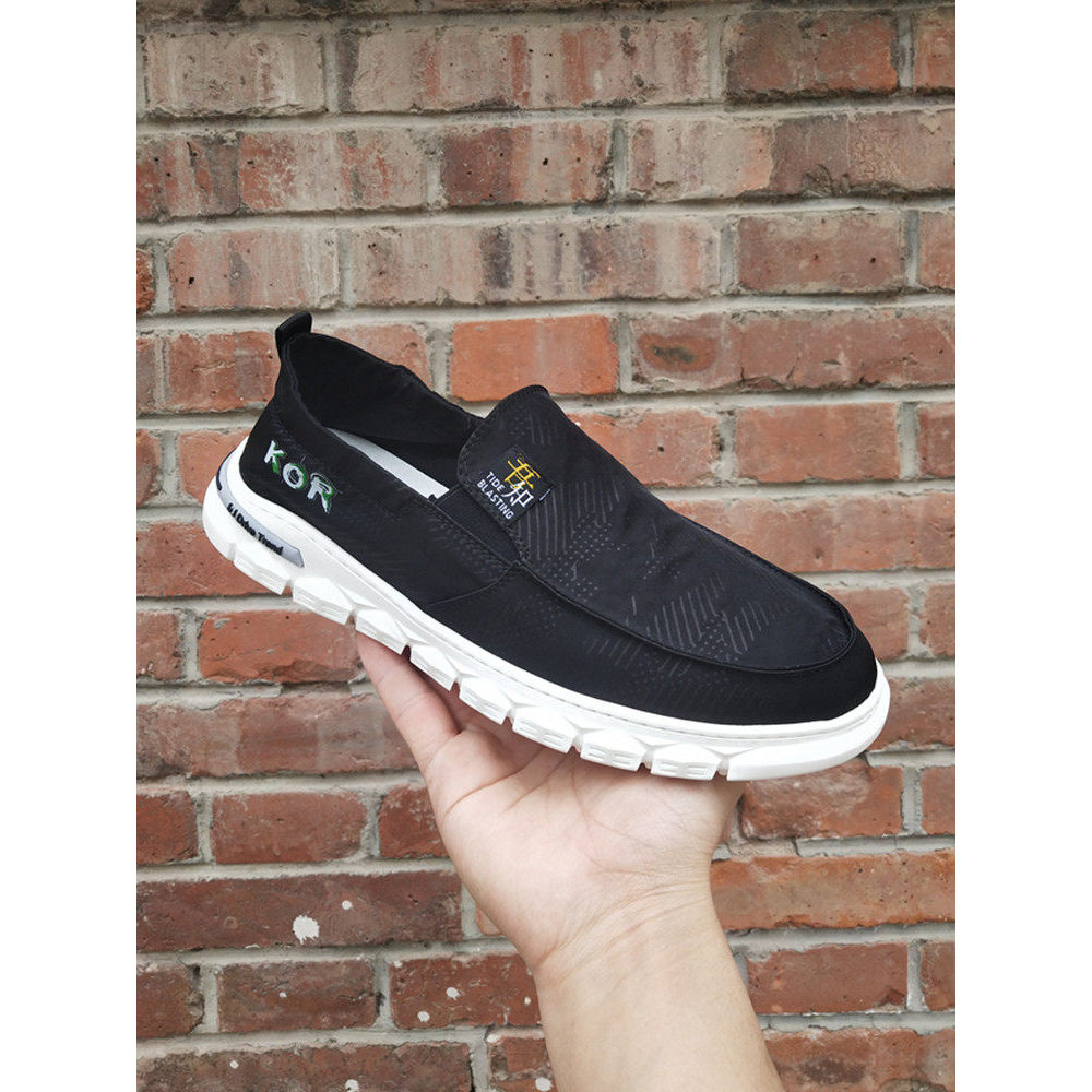 Sapatos de lona masculinos 2026 novo estilo verão sapatos masculinos de um Pedal respirável Casual preguiçoso sapatos ve