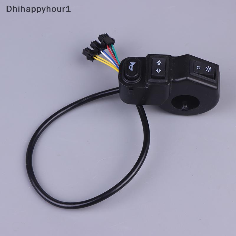 DHI DC12V 3 Em 1 Interruptor Da Motocicleta Quad Faróis Sinal De Volta Chifre Botão Liga/Desliga Para Bicicleta Scooter 