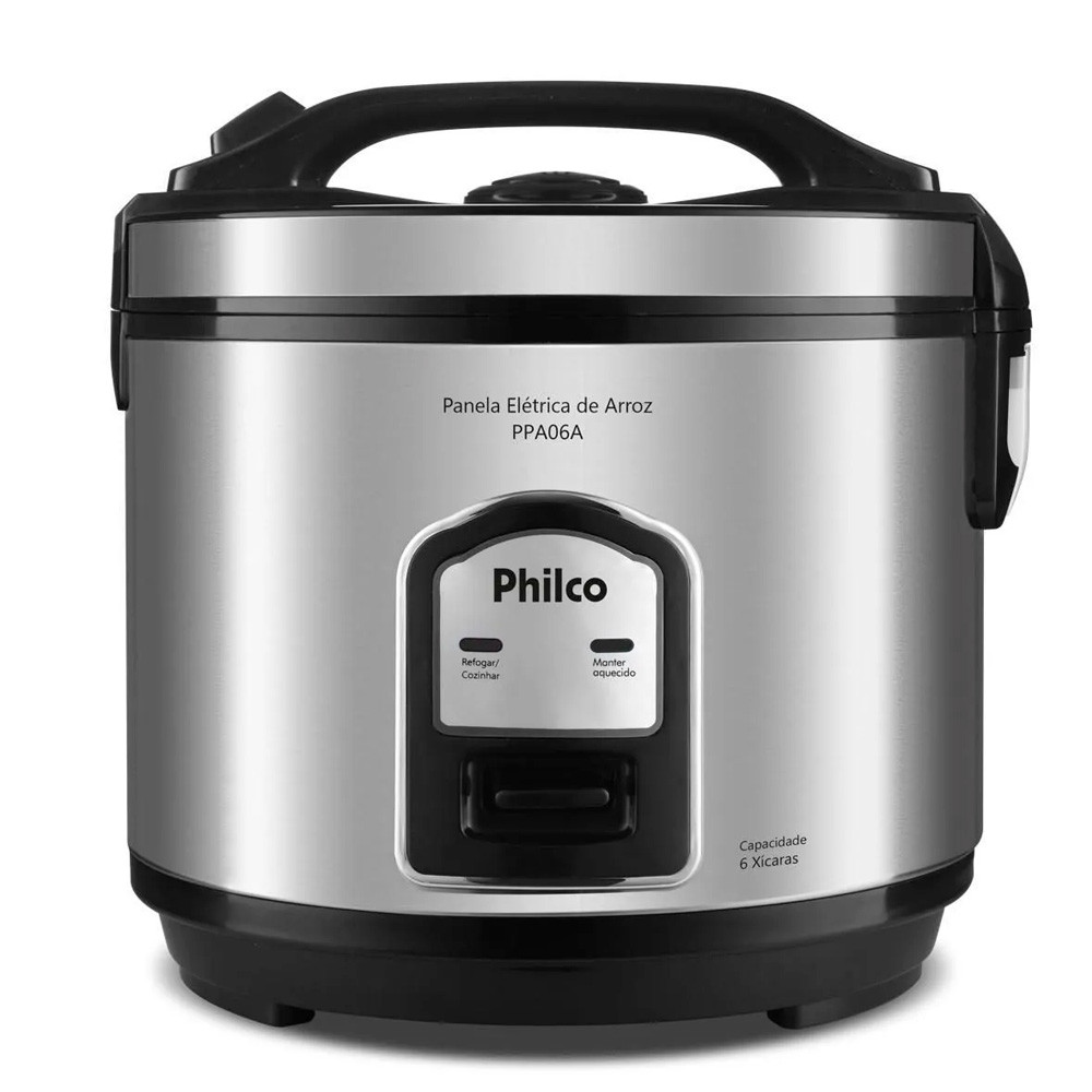 Panela de Arroz Philco 6 Xícaras Inox 400w PPA06A 127v