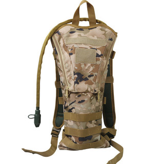 Única 3L bebedouro camuflagem ao ar livre com forro mochila ciclismo ventilador militar tático saco de água acampamento 