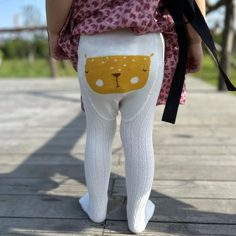 Bebê grande PP Leggings primavera outono meias de algodão estilo fino meninas dos desenhos animados meia-calça crianças 