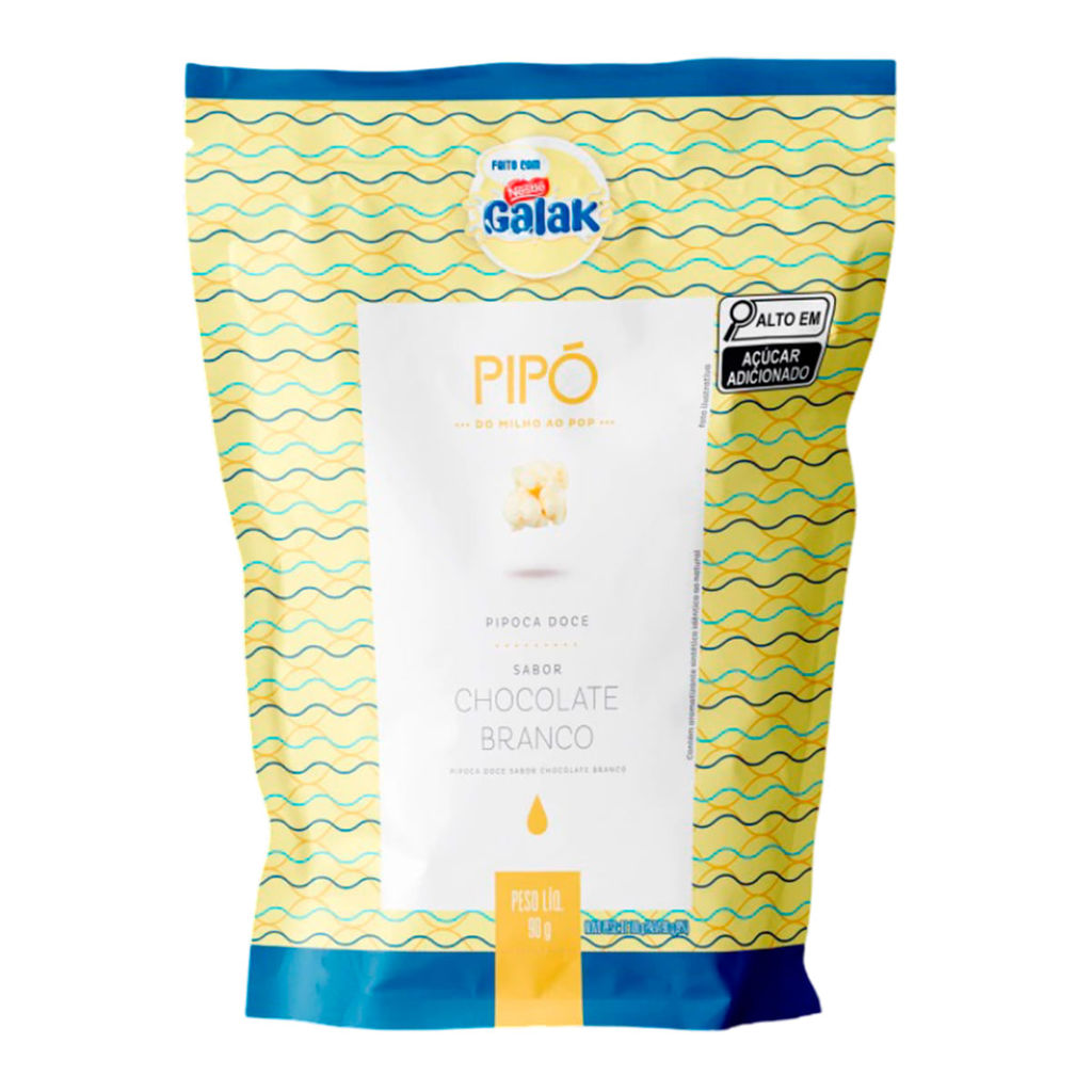 Pipoca Gourmet Pipó Sabor Galak 90g
