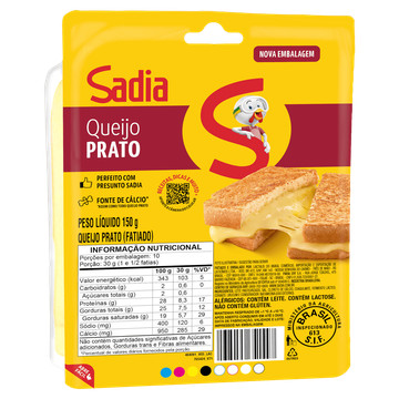 Sadia Queijo Prato Fatiado Soltíssimo 150g