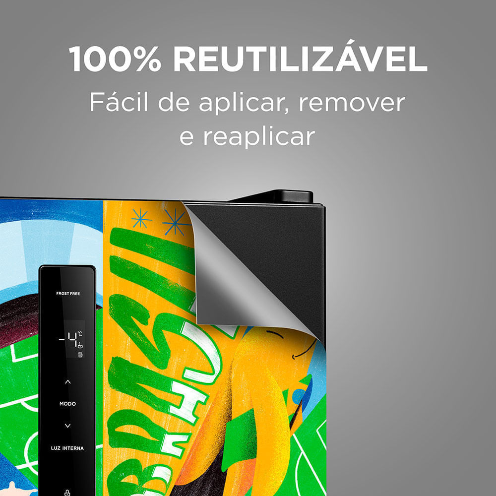 Kit Cervejeira Frost Free 82 Litros Preta + Ímã Personalizado Midea · foto 2
