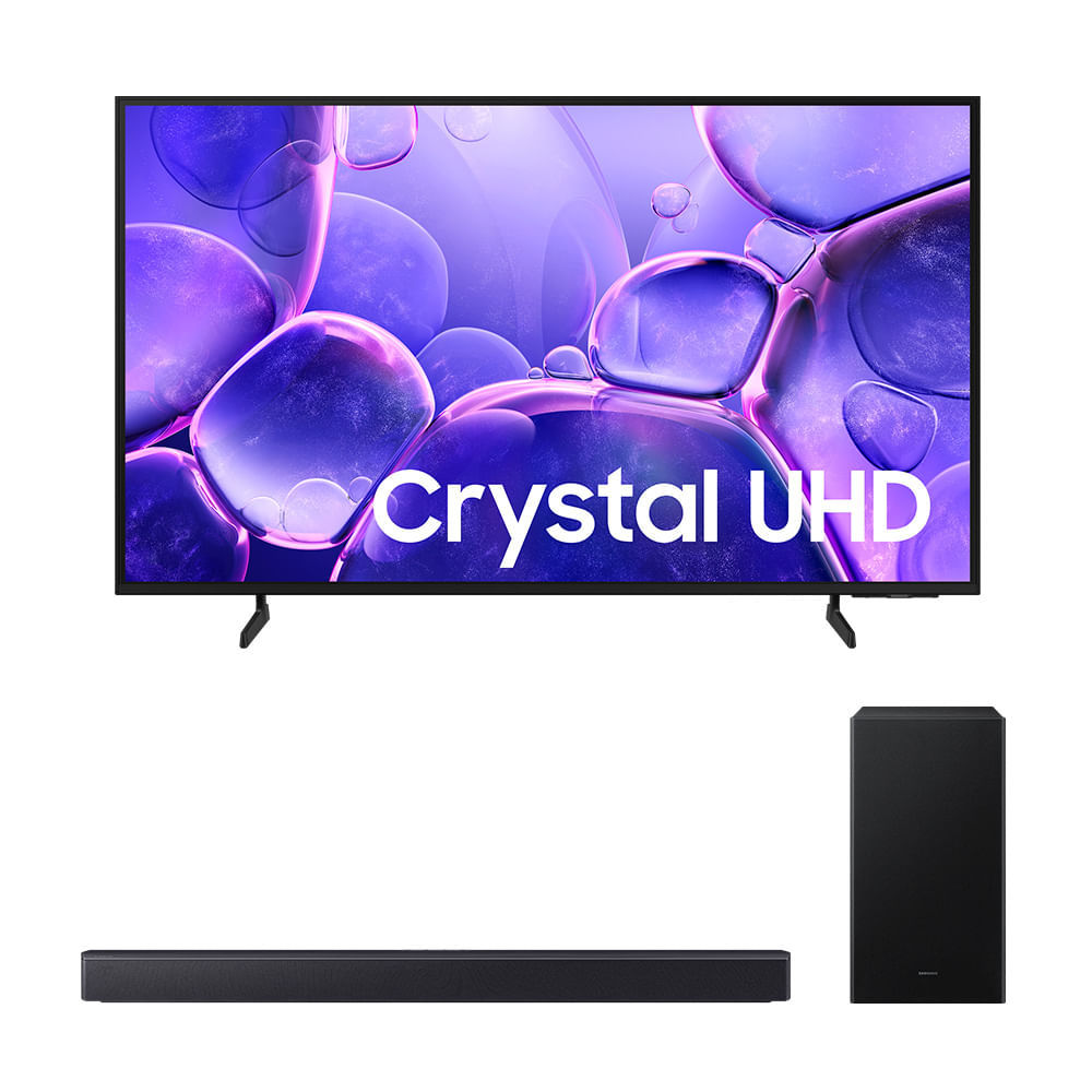 Samsung Smart TV 50" Crystal UHD 4K + Samsung Soundbar B450F