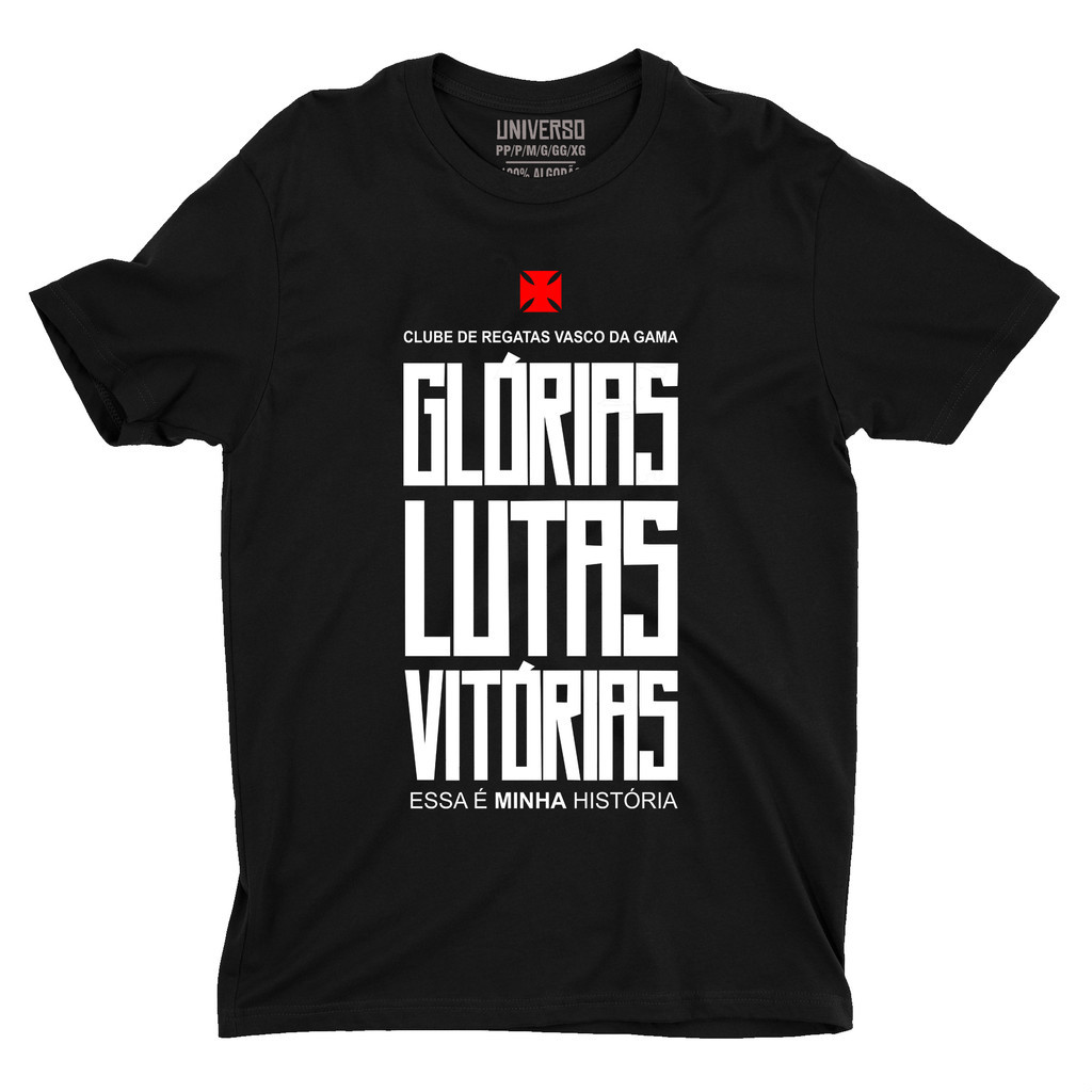 CAMISETA ESTILO DE JOGO Vasco da Gama   Time Futebol Esporte Bola 100% ALGODÃO ENVIO IMEDIATO