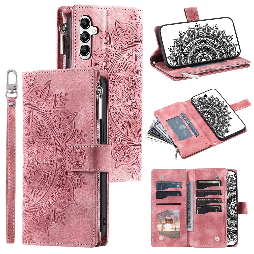 Flip Leather Case For Samsung Galaxy A18 A08 A57 A37 A27 A56 A36 A26 A55 A35 Wallet Soft PU Leather Card Slot Skin