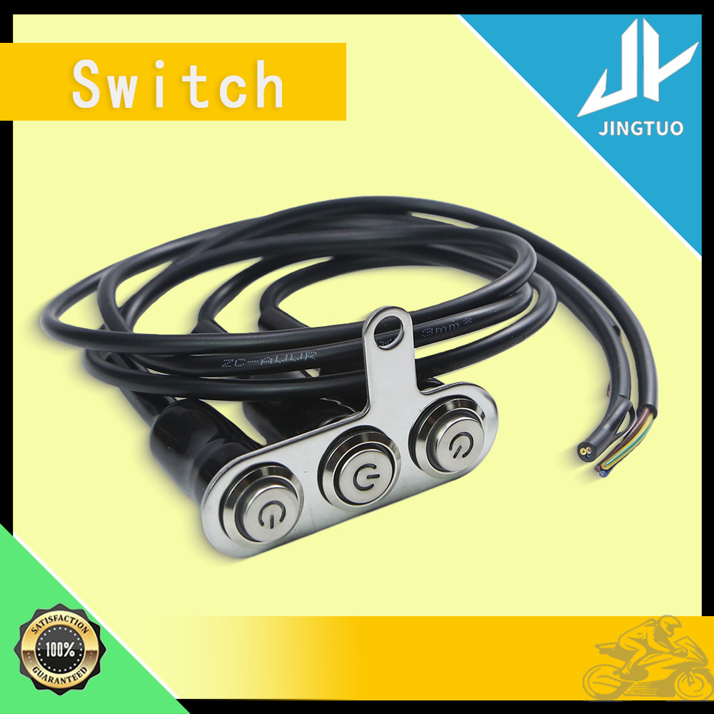 Interruptores de motocicleta com LED- 12V de controle de farol de neblina compatíveis com motos street touring