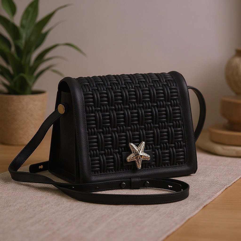 Bolsa Vera Feminina Espaçosa Alça Ajustável Dia a Dia Preta — Fabi Achadinhos 💖