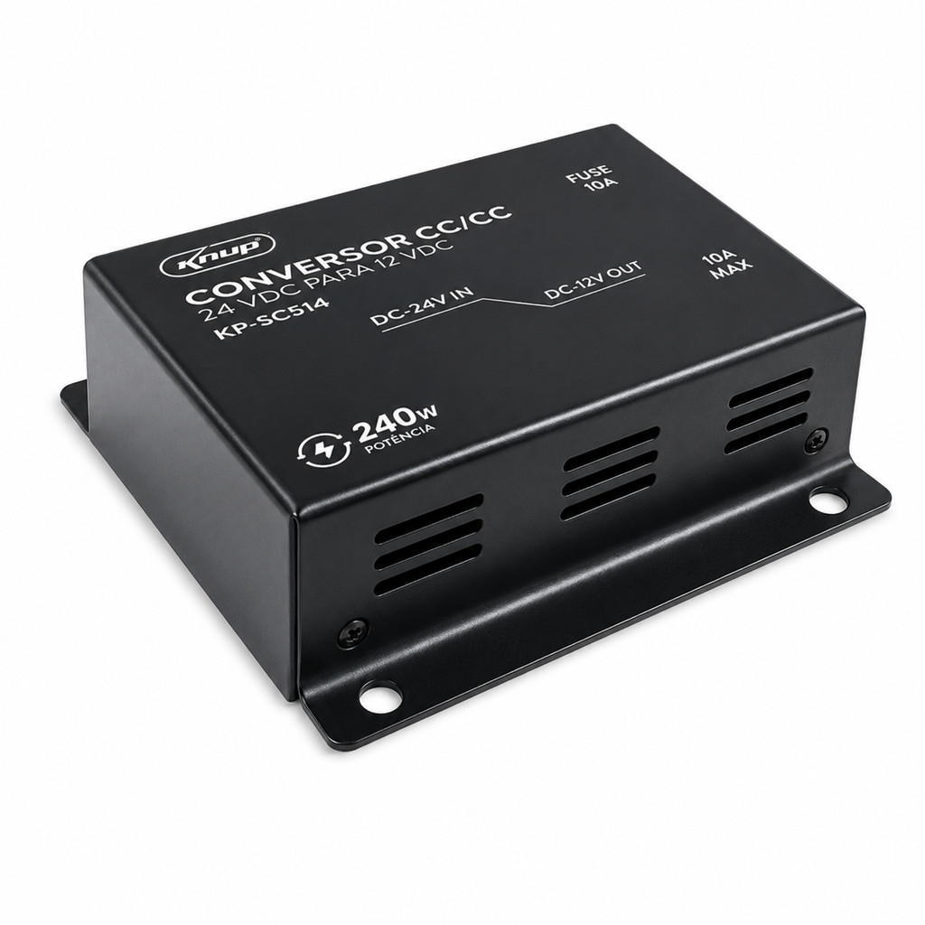 Conversor de Tensão CC/CC Knup KP-SC514 24V para 12V 240W