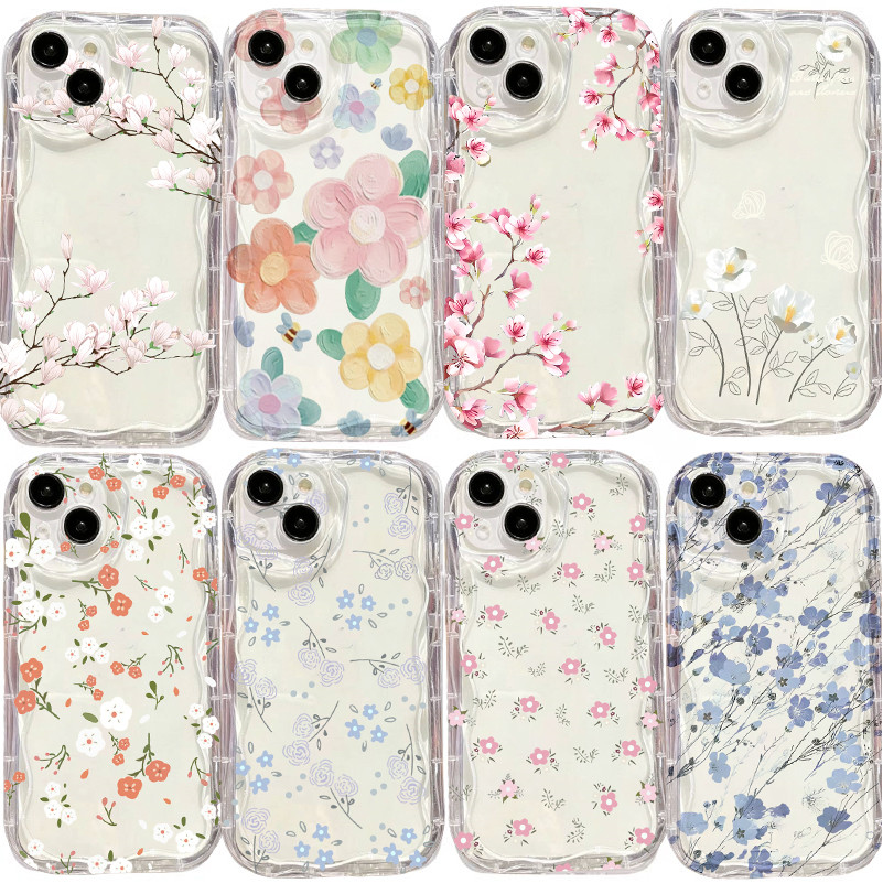 Capa Para Samsung A57 A56 A17 A07 A27 A37 A36 A26 A06 A16 5G Luxo Flor Vibrante De Cerejeira Caixa De Telefone