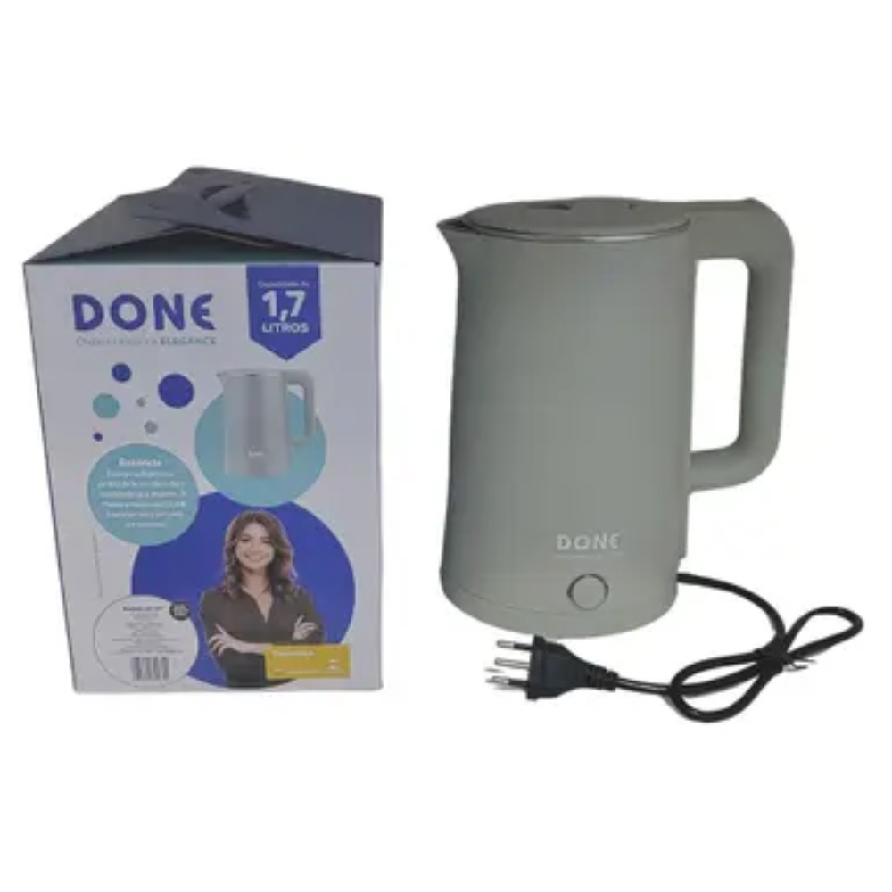 Chaleira Elétrica Elegance 1,7 Litros 1500W Done — imagem 2 de 2