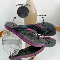 Chinelo SL Rasteirinha Anatômica, Ortopédica Leve Sandlux - Conforto Moderno para Esporão e Antiderrapante