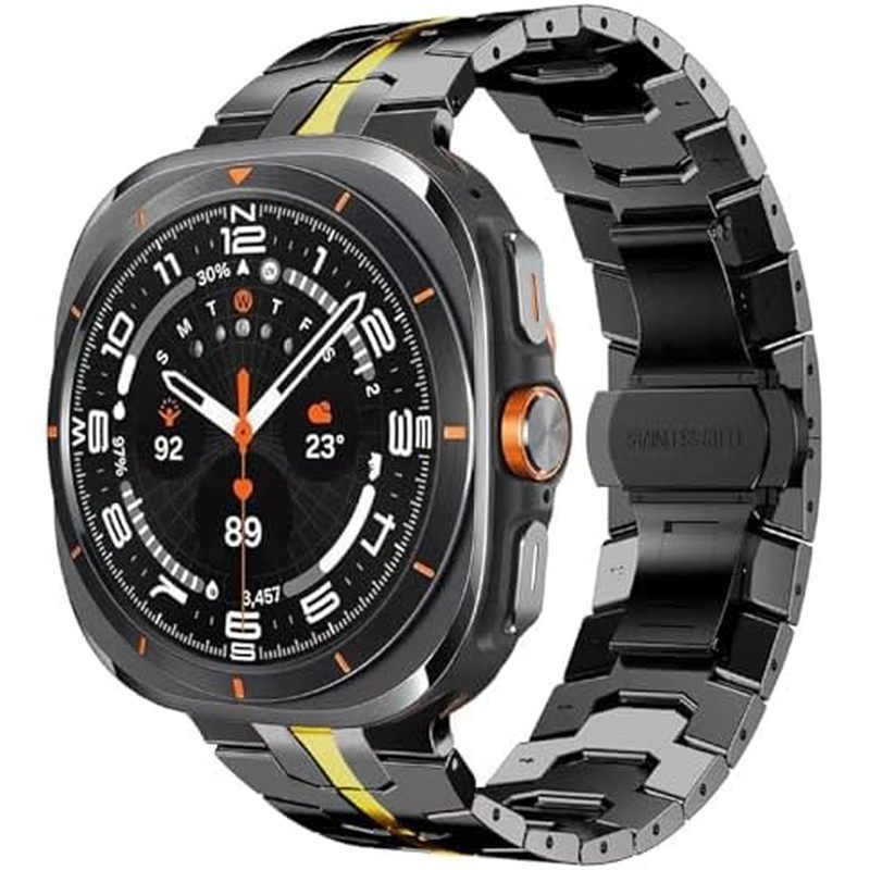 Pulseira De Aço Inoxidável Robusta VeveXiao Compatível Com Samsung Galaxy Watch