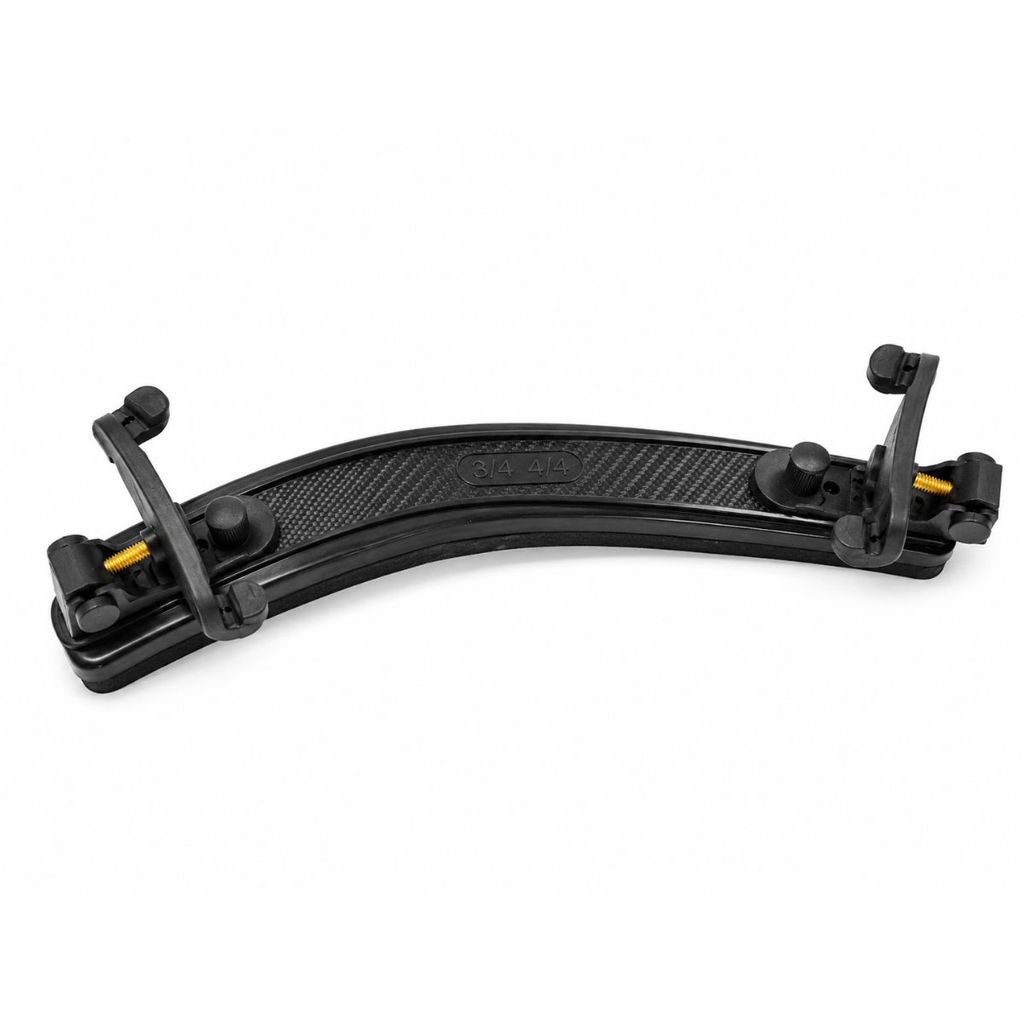 Espaleira para Violino 4/4 e 3/4 Bravo Music SRB100 Ajustável Preta com Apoio Acolchoado e Estrutura ABS para Uso Diário