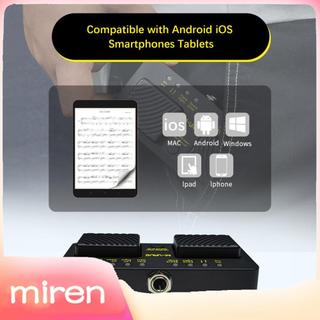 miren.br M-VAVE CUBE TURNER PRO Pedal de controle MIDI inteligente sem fio recarregável Page Turner Partitura BT