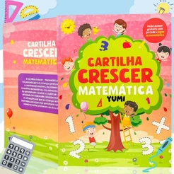 Livro Infantil Cartilha Matemática Atividades Para Treinar Estudar + Jogos Qr Code