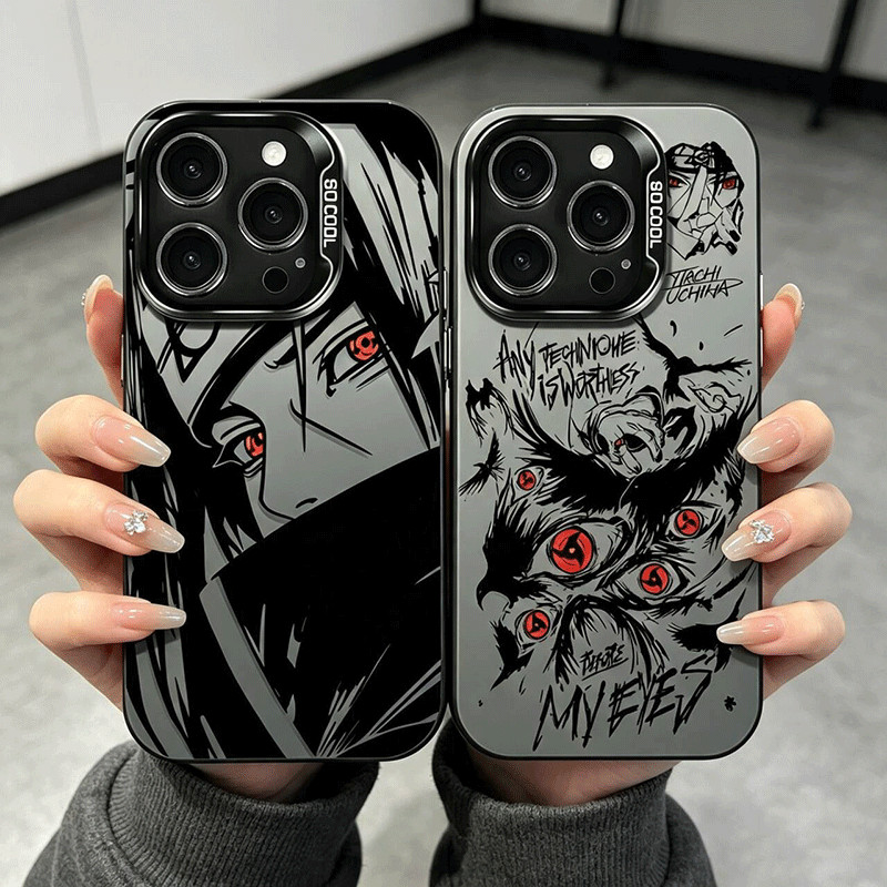 Capa Para Samsung Galaxy S26 FE S26 Ultra S25 S24 S23 S22 S21 Plus A57 A27 5G Naruto SHARINGAN Uchiha Itachi Caixa De Te