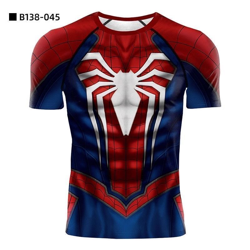 2026 Novo Produto Spiderman Roupas Padrão Série Bonito Moda All-Match Trendy d Impressão Digital Verão ks1625.br20260810