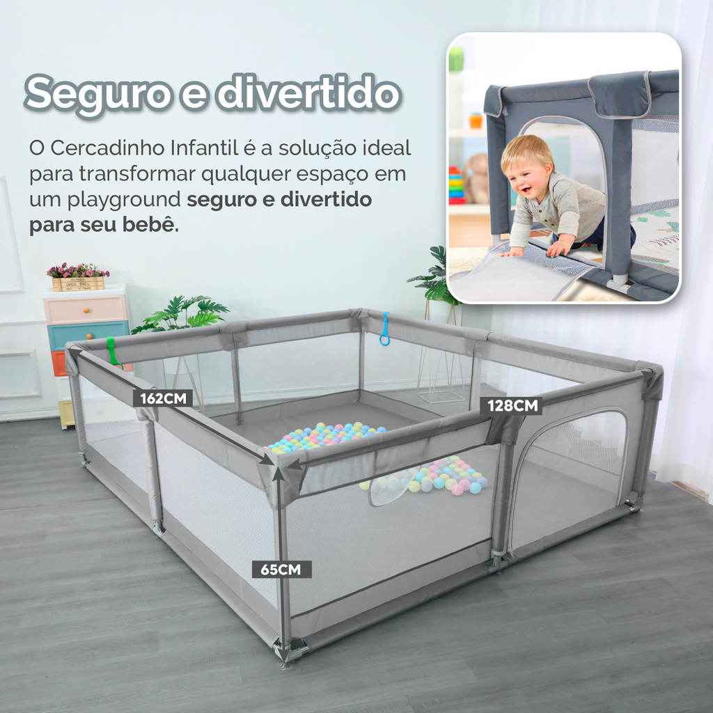 Cercadinho Infantil Cercado Proteção Bebê Criança Seguro · foto 2
