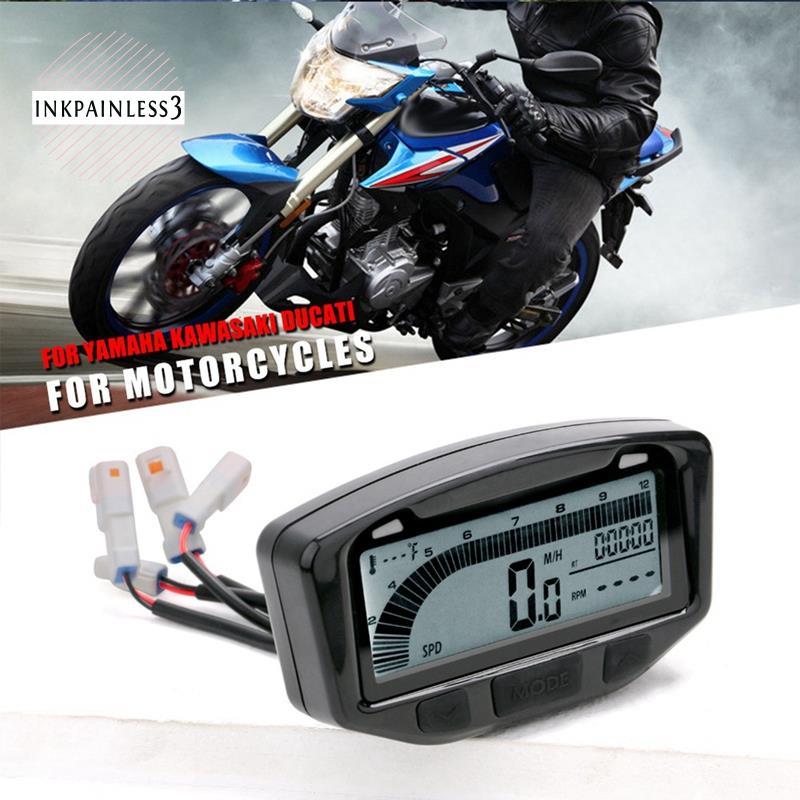 Universal Para 1995-2019 Motocicleta LCD Instrumento Velocímetro Odômetro 752-119