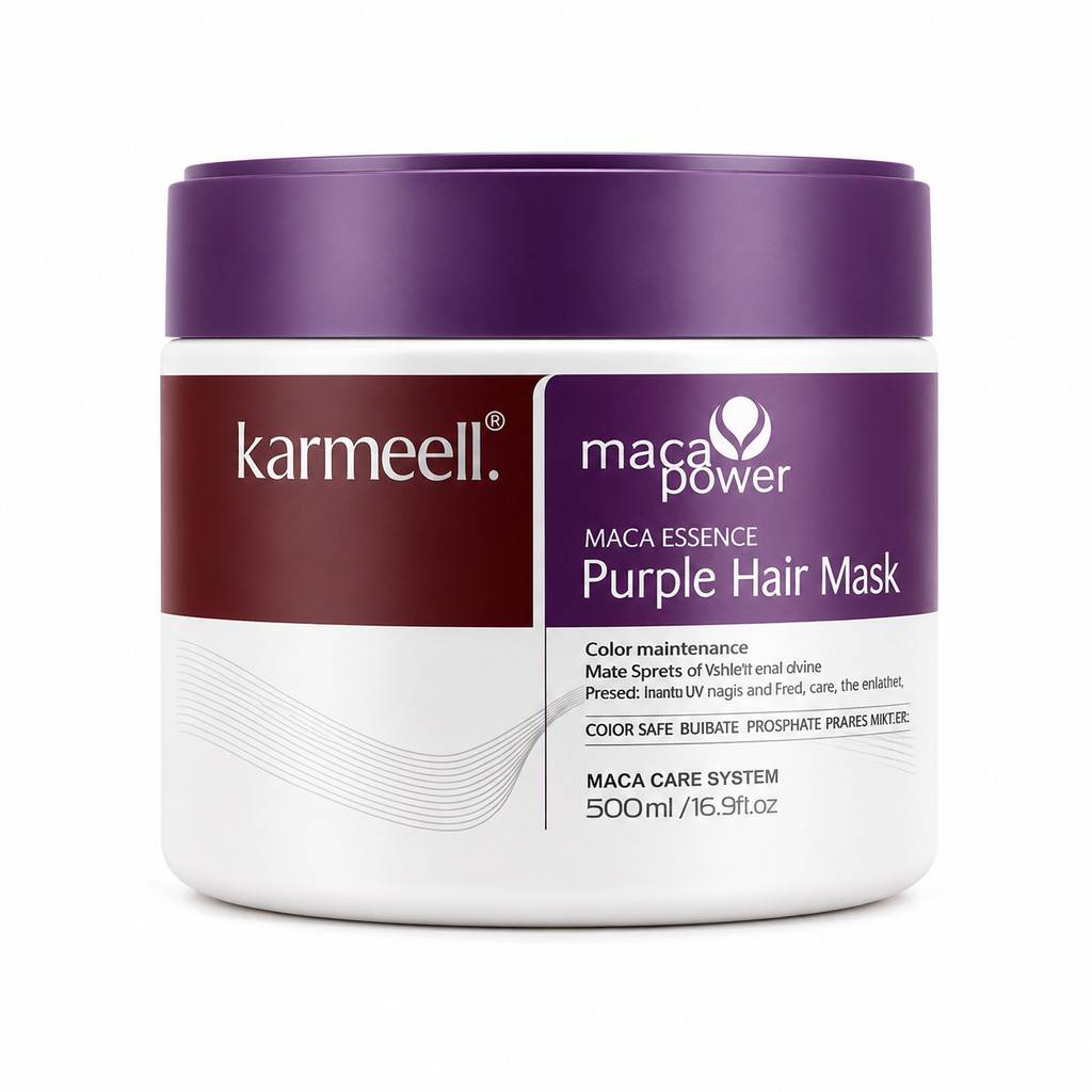 Matizador Karmeell Roxo 500ml Hidratação Profissional Neutralização e Realce para Cabelos Loiros
