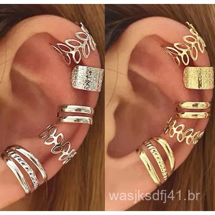Conjunto de brincos femininos/tamanho pequeno/dourado/prateado