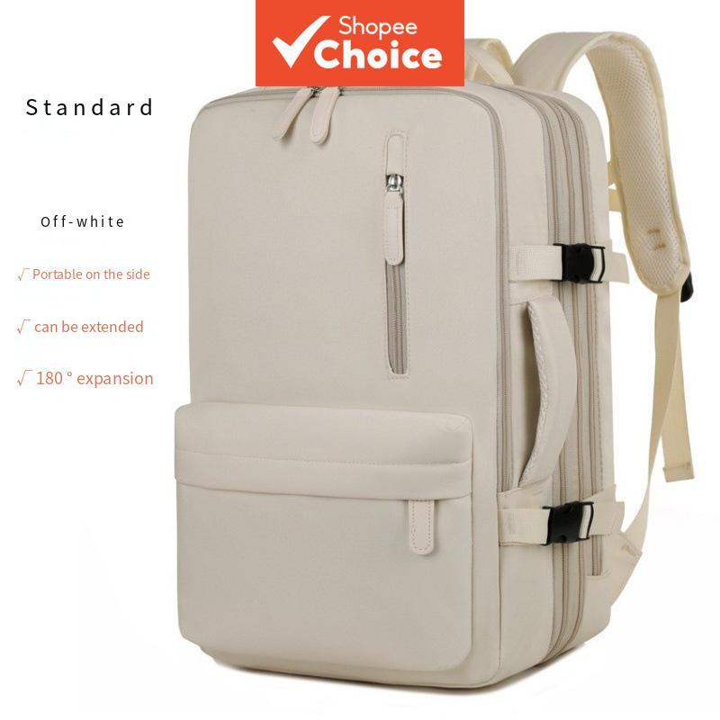 Mochila Unissex Expansível Para Laptop De Viagem À Prova D'água Organizador De Tecnologia Ergonômico Caminhadas E Desloc