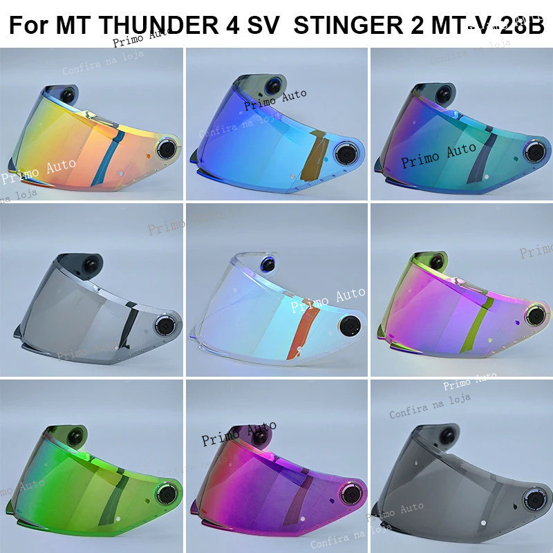 Viseira de capacete para MT THUNDER 4 SV STINGER 2 MT-V-28B, viseira de reposição para capacete, óculos de proteção VMC7