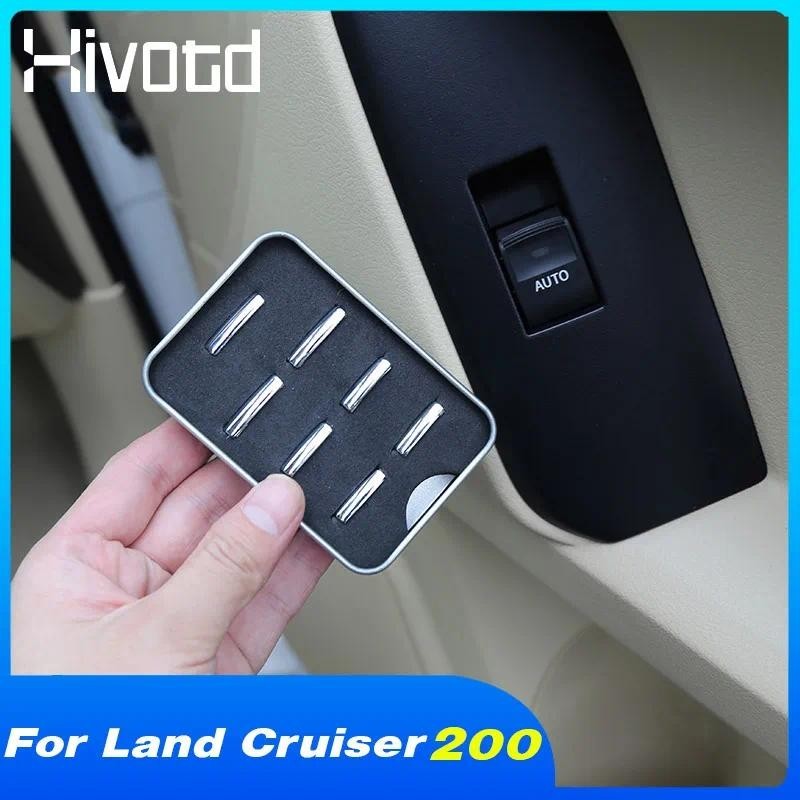 Botões De Interruptor De Janela Decoração De Interiores Acessórios De Estilo De Carro Lantejoulas De Aço Inoxidável Para