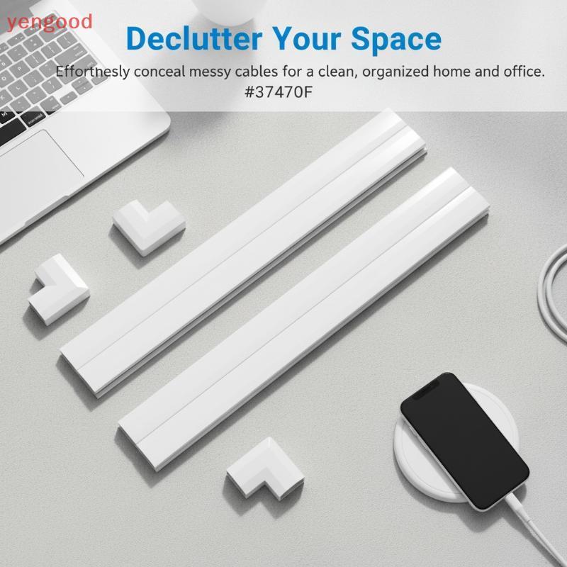 (YGD) Kit De Pista De Cabo Capa De Parede Conjunto De 10 Peças Corretivo De Fio Para Home Theater , Escritório , TV , Oc