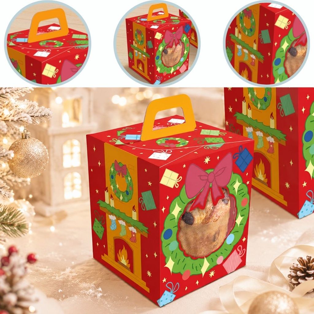 10 CAIXA MINI PANETONE C/ VISOR 100G 10X10X12 NATAL DIVERTIDO 6240 ( NATAL IDEIA 2026 )