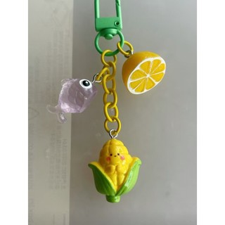 Ziyu mercadoria bonito peixe roxo pequeno limão pingente suporte exclusivo ziyu saco pingente criativo ins chaveiro