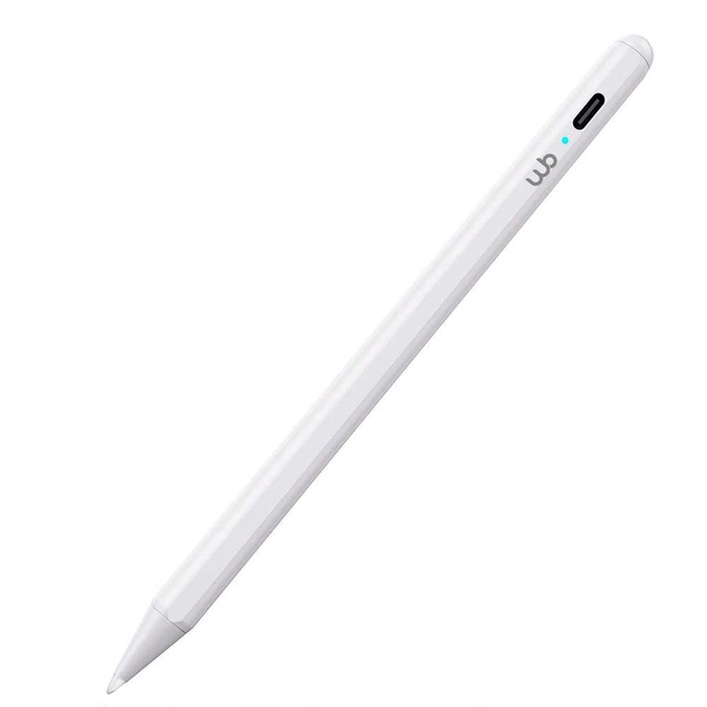 Caneta Pencil WB Para iPad com Palm Rejection e Ponta de Alta Precisão 1.0mm Cor:Branca