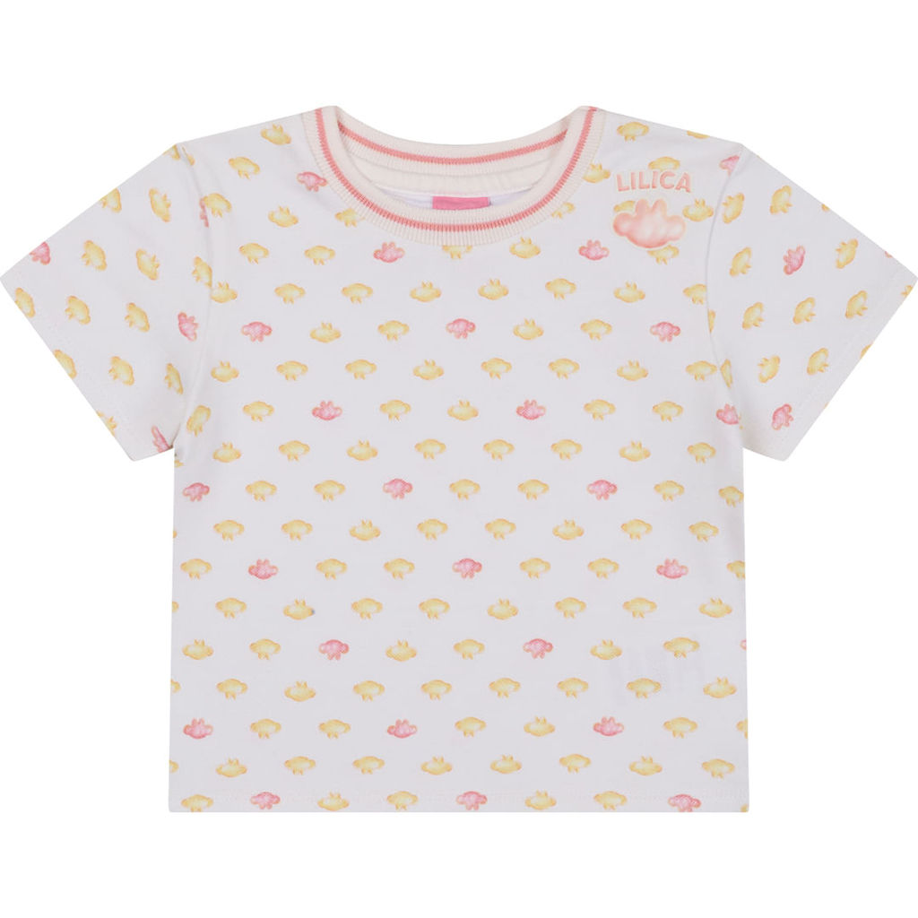 Blusa Manga Curta Comfort Estampada Infantil Feminina Lilica Ripilica