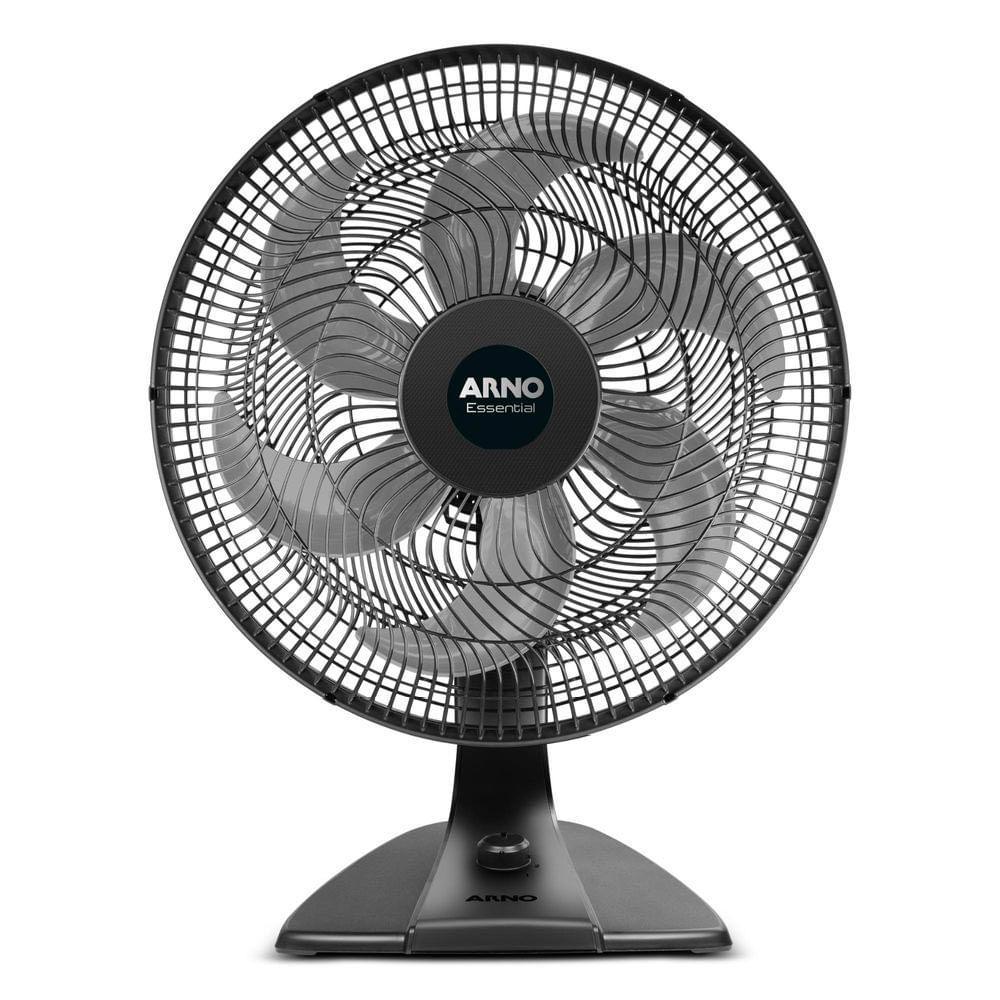 Ventilador de Mesa Arno 40cm VD2E Essencial Preto e Cinza 127V
