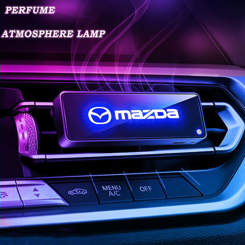 Aromatizador de ar para saída de ar do carro com luz ambiente, adequado para Mazda CX-4, CX-5, CX-7, CX-9, CX-30, CX-60,