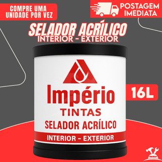 Selador Acrílico Branco 16L – Prepara Paredes, Concreto, Reboco, Gesso e Alta Proteção
