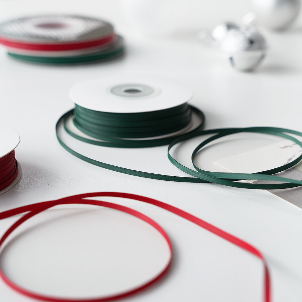 Jiuxia fita de algodão fosco fita fina de natal vermelho verde artesanal diy presente decoração arco fita fosca