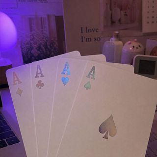 Mstond limitado 5o aniversário jogando cartas de alto valor ins bonito estudante festa Laser Poker barato atacado