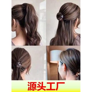 Bola coreana acessórios para o cabelo ninho de pássaro anel de cabelo preguiçoso grampo de cabelo laço de cabelo alto ra
