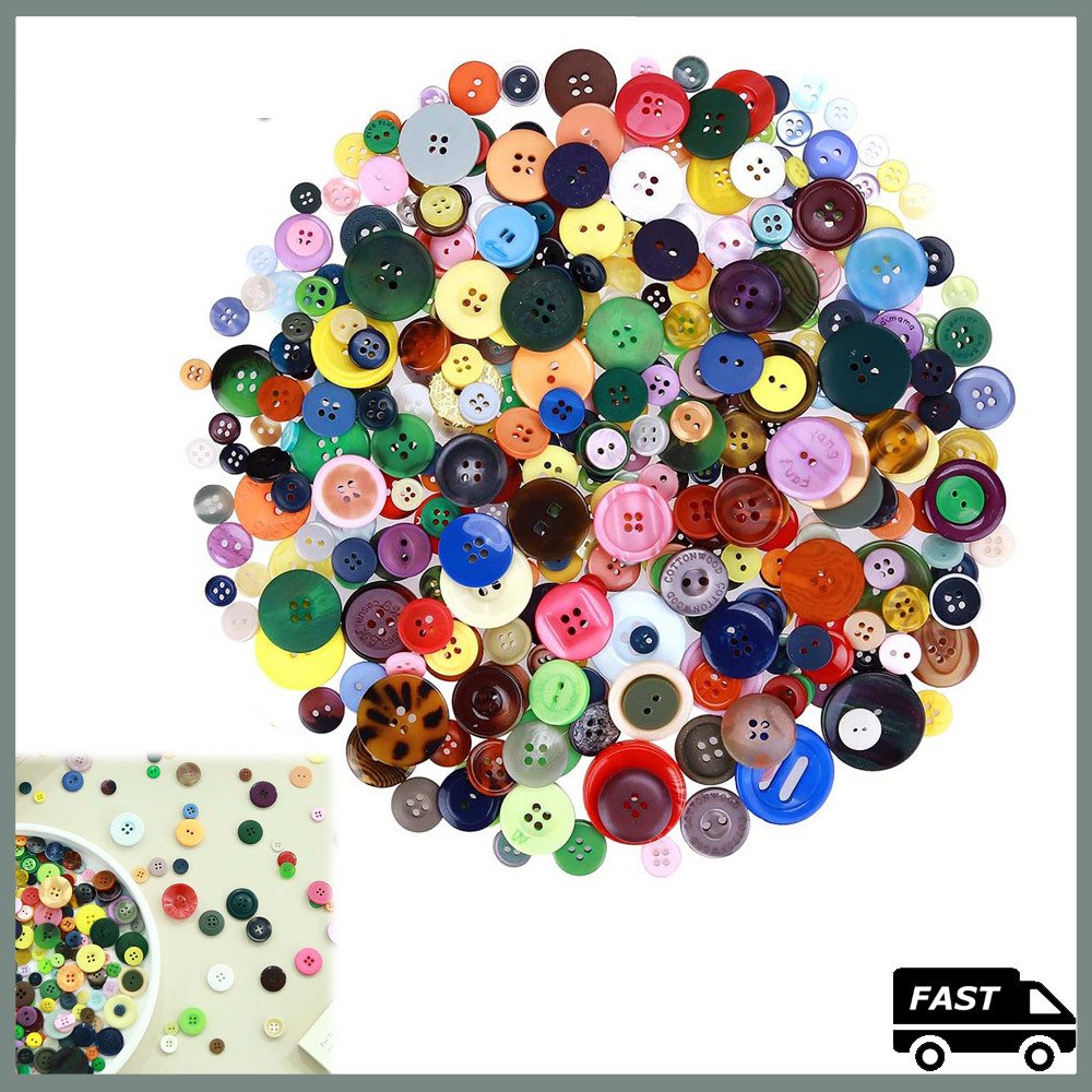 Kit Pacote Botões 400-600 unidades botão colorido costura patchwork Artesanato