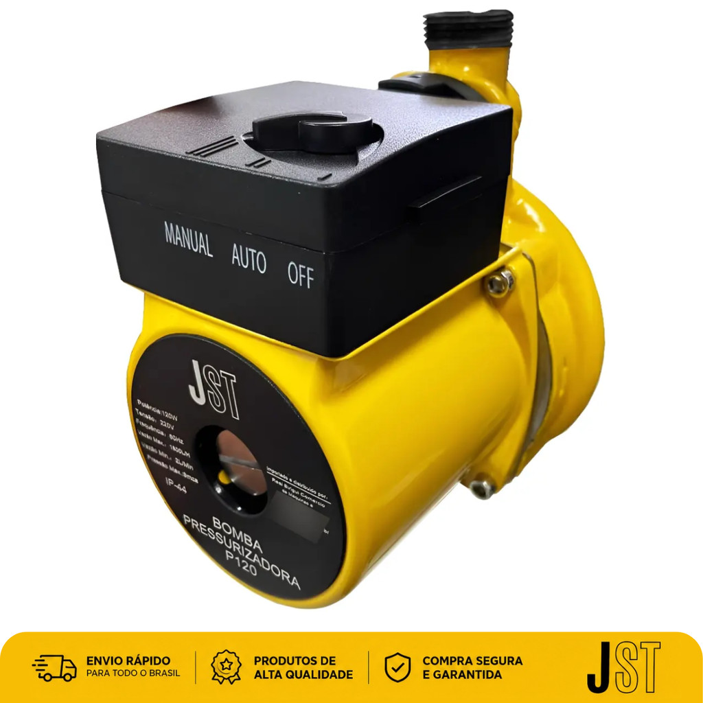 Bomba Pressurizadora de Água P120 120W 127V JST Silenciosa 9 mca 26L/min