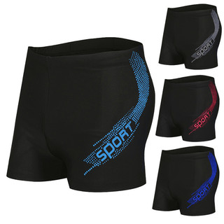 Calções de banho masculino adulto primavera quente solto confortável impresso de secagem rápida Boxer troncos de natação