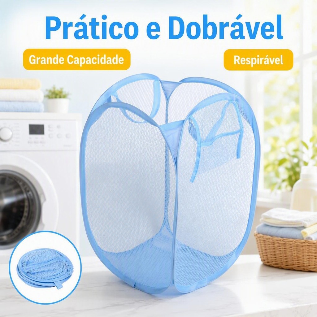 KIT 2 Azul/Rosa/Preto Cesto De Roupa Dobrável 30x50/40x70cm Para Roupas E Brinquedos Infantil Caixa Organizadora Cozinh