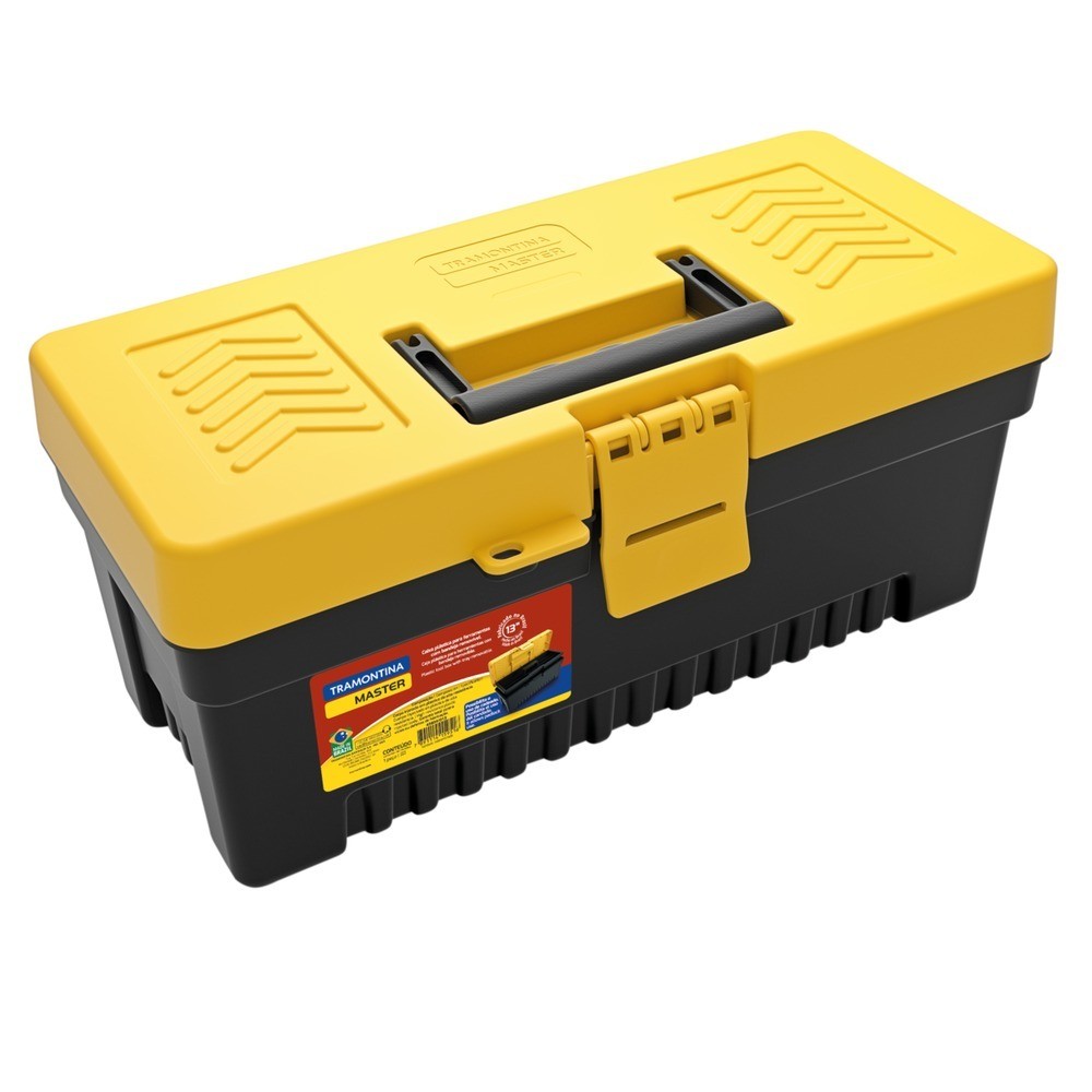 Caixa plástica para ferramentas 13" com bandeja 43804013 - Tramontina