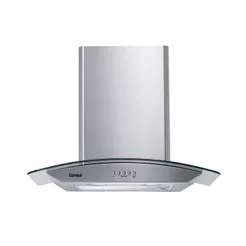 Coifa de Parede Consul 60cm cor Inox 4 Bocas com Design em Vidro e Aviso Lavar Filtro - CAP60AR