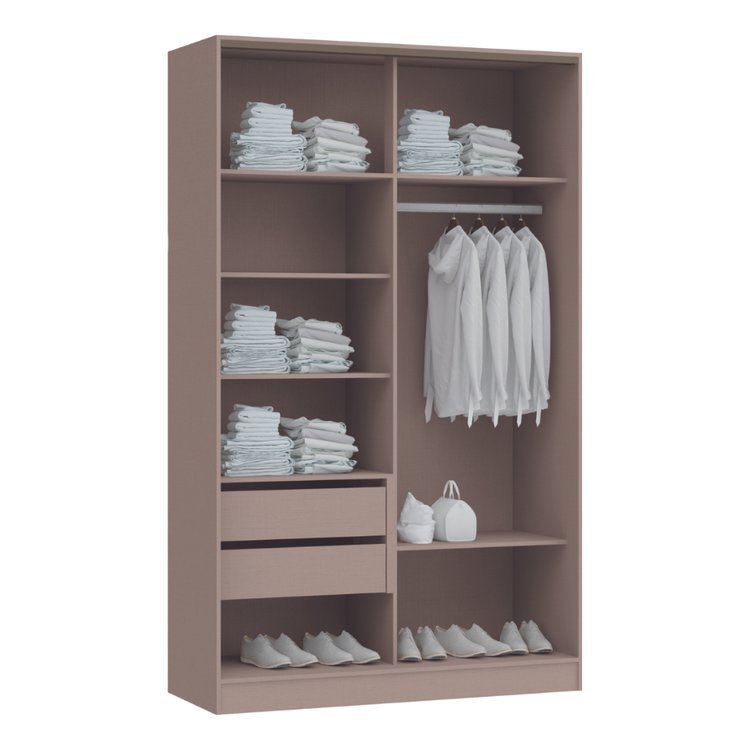 Guarda Roupa Modulado 2 Portas de Correr 2 Gavetas Requinte 100% MDF Duna Duna Line · foto 2