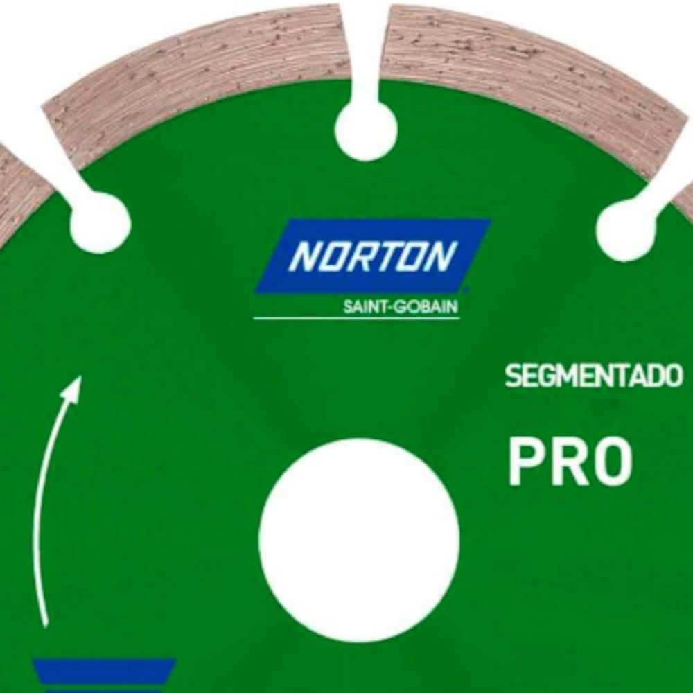 Disco diamantado segmentado 180 x 22,23 mm para concreto - Norton · foto 2