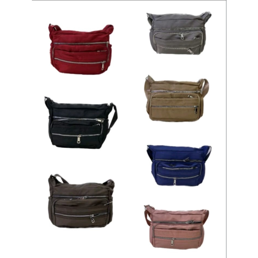 Bolsa Grande Feminina Tranversal Tiracolo-Impermeável Tecido Nylon